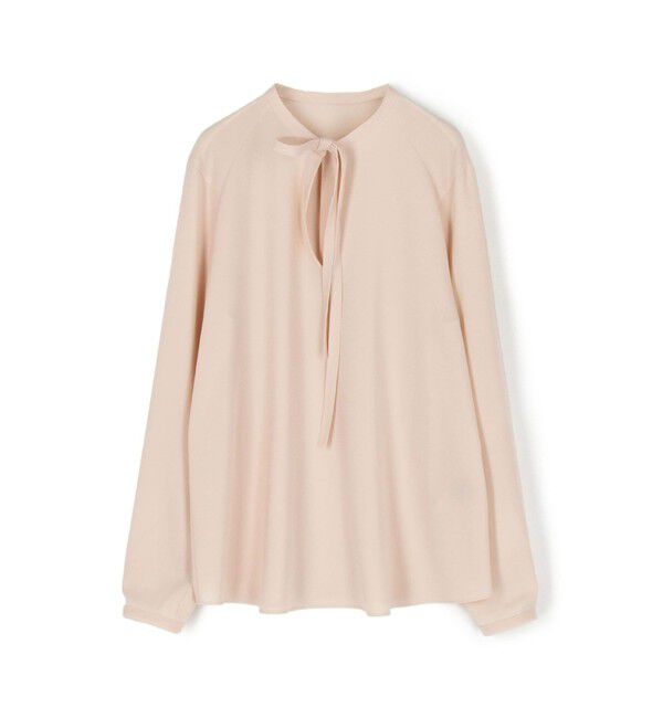 TOMORROWLAND collection「ポリエステルアムンゼン ボウタイブラウス」|シャツ・ブラウス|31 ライトピンク