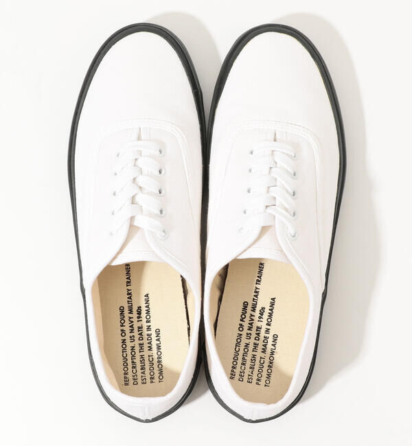 TOMORROWLAND GOODS「【別注】REPRODUCTION OF FOUND&times;TOMORROWLAND US NAVY ミリタリートレーナー」|スニーカー|