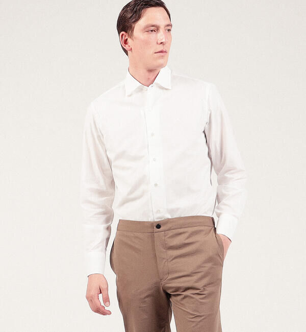 TOMORROWLAND MENS「コットンカラミ ループボタンダウンシャツ」|シャツ・ブラウス|