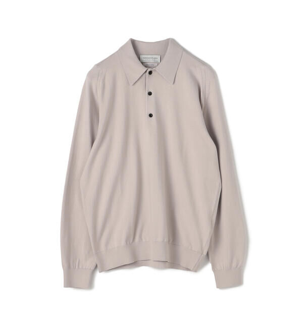 TOMORROWLAND MENS「スビンコットン ニットポロシャツ」|ニット・セーター|13 ライトグレー
