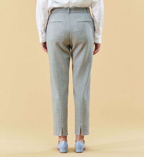 GALERIE VIE「スポンジウール バックスリットパンツ」|スラックス|