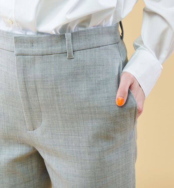 GALERIE VIE「スポンジウール バックスリットパンツ」|スラックス|