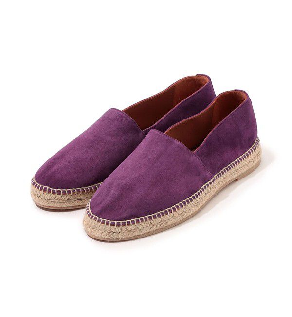TOMORROWLAND GOODS「TOMORROWLAND ゴートスエード エスパドリーユ」|スリッポン|77 パープル