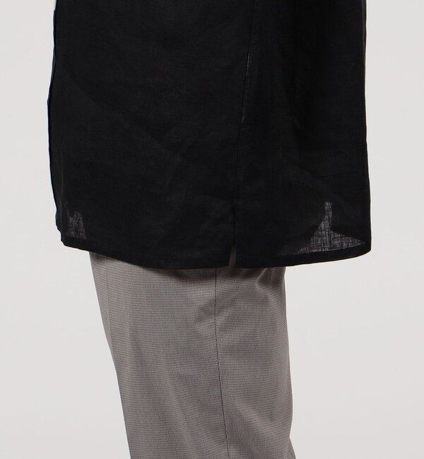 TOMORROWLAND MENS「アイリッシュリネン バンドカラーシャツ」|シャツ・ブラウス|