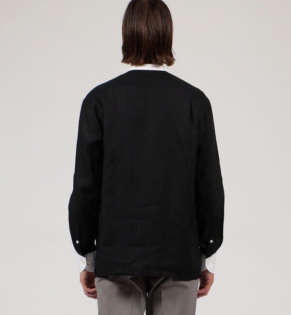 TOMORROWLAND MENS「アイリッシュリネン バンドカラーシャツ」|シャツ・ブラウス|