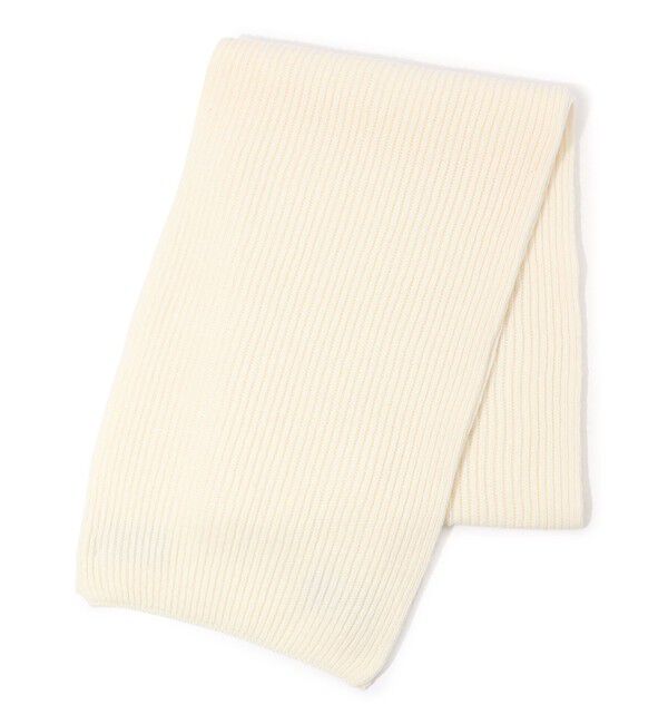 TOMORROWLAND GOODS「Johnstons of Elgin カシミヤ ニットストール」|マフラー|11 ホワイト