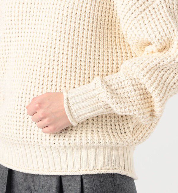 CABaN「コットンカシミヤワッフル タートルネックプルオーバー」|ニット・セーター|