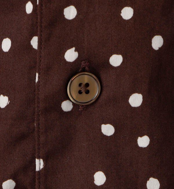 TOMORROWLAND MENS「コットンサテンプリント プルオーバータックシャツ」|シャツ・ブラウス|