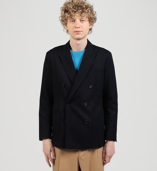 CABaN「CABaN ライトウールギャバジン ダブルブレストジャケット」|テーラードジャケット|