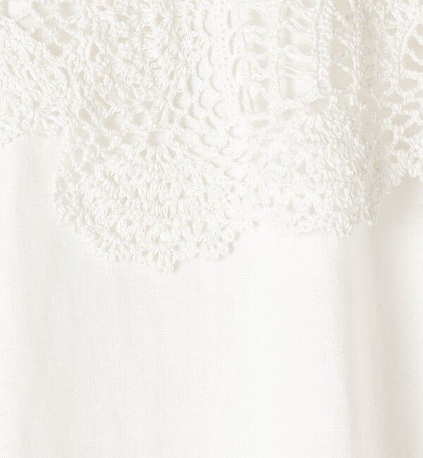 MACPHEE「レイヤードクロシェ ホルターネックワンピース」|ワンピース|