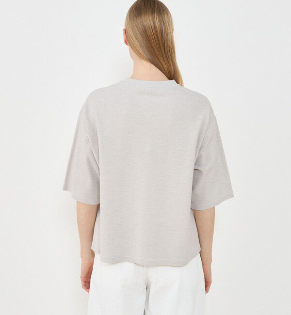 GALERIE VIE「コットンシルクカノコ ワイドクルーネックＴシャツ」|Tシャツ・カットソー|