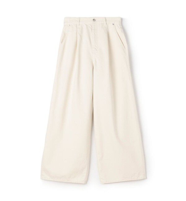 コットンデニム タックワイドパンツ（MACPHEE）｜ルミネのファッション
