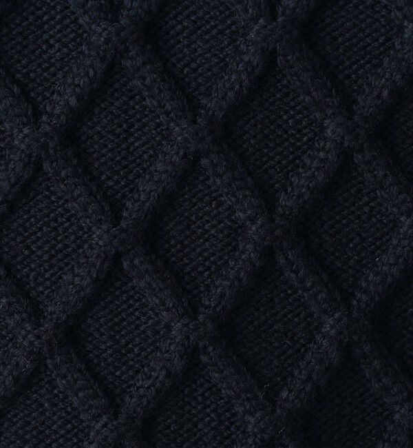 MACPHEE「ハイブリットコットンケーブル ハーフスリーブプルオーバー」|ニット・セーター|