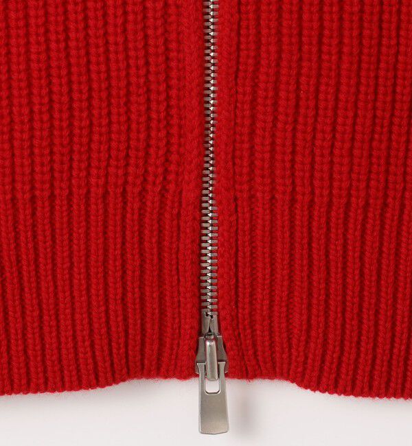 GALERIE VIE「ファインウーレン ジップベスト」|ニット・セーター|