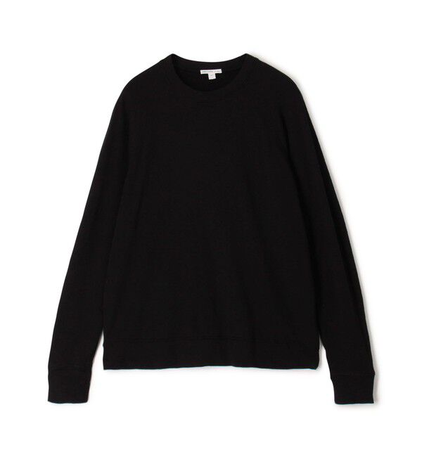 JAMES PERSE「バックパイルスエット ラグランスリーブプルオーバー WXA3657」|スウェット・ジャージ|19 ブラック