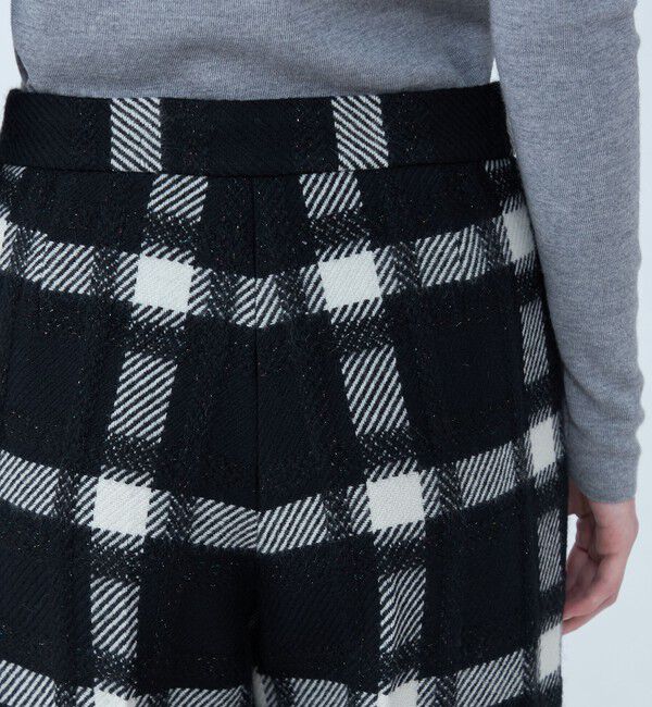 TOMORROWLAND collection「オーロラペーンチェック ワイドストレートパンツ」|その他|