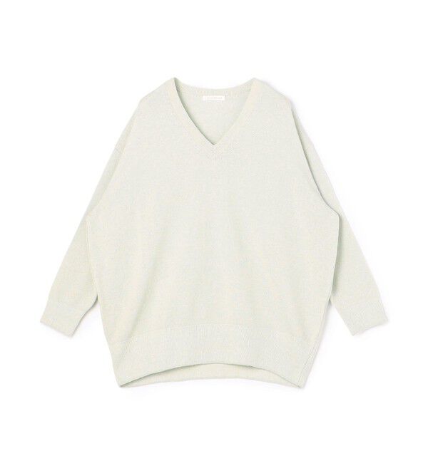 GALERIE VIE「ドライカノコ Vネックプルオーバー」|ニット・セーター|51 ライトグリーン