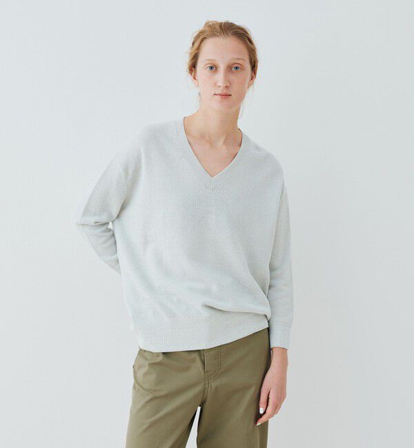 GALERIE VIE「ドライカノコ Vネックプルオーバー」|ニット・セーター|