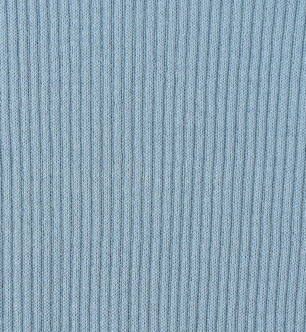 GALERIE VIE「ギザコットンリブ ボートネックプルオーバー」|ニット・セーター|