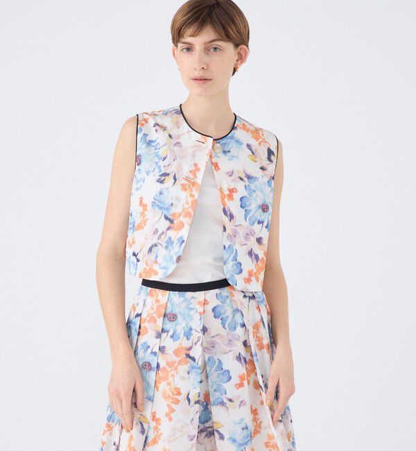 TOMORROWLAND collection「ピヴォワンヌプリント フロンタブルジレ」|ベスト・ジレ|