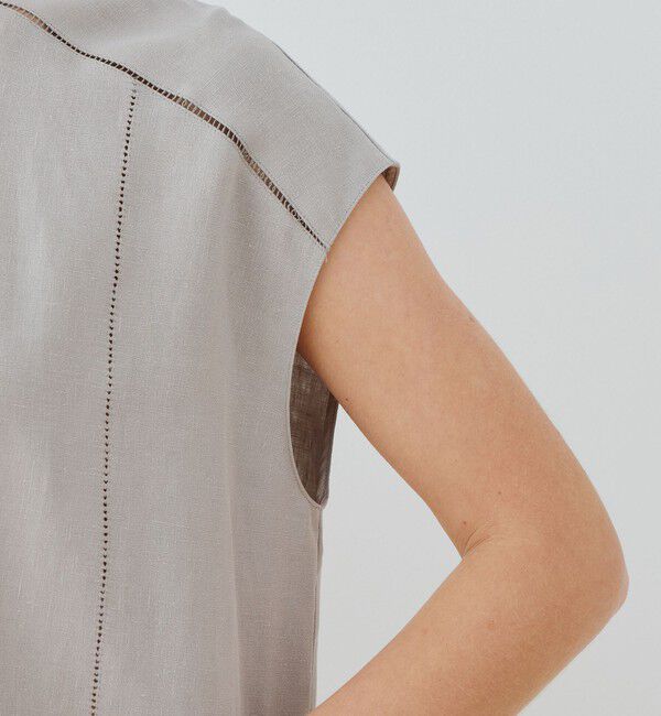 GALERIE VIE「リブコンビフレンチリネン フレンチスリーブワンピース」|ワンピース|