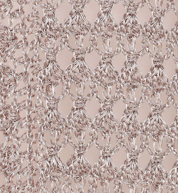 MACPHEE「メタリッククロシェ エプロンワンピース」|その他|