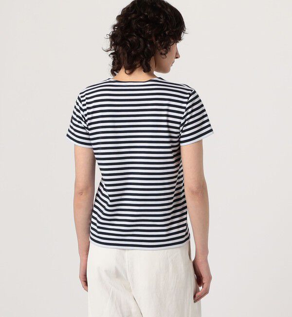 TOMORROWLAND GOODS「Leminor ハーフスリーブボーダーカットソー」|Tシャツ・カットソー|