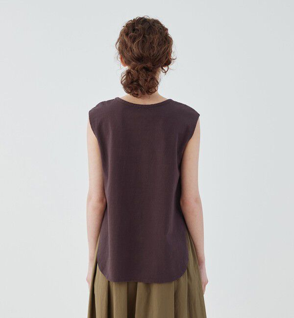 GALERIE VIE「ドライコットン ノースリーブ クルーネックプルオーバー」|Tシャツ・カットソー|