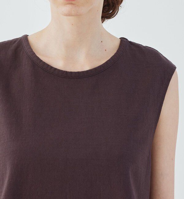 GALERIE VIE「ドライコットン ノースリーブ クルーネックプルオーバー」|Tシャツ・カットソー|