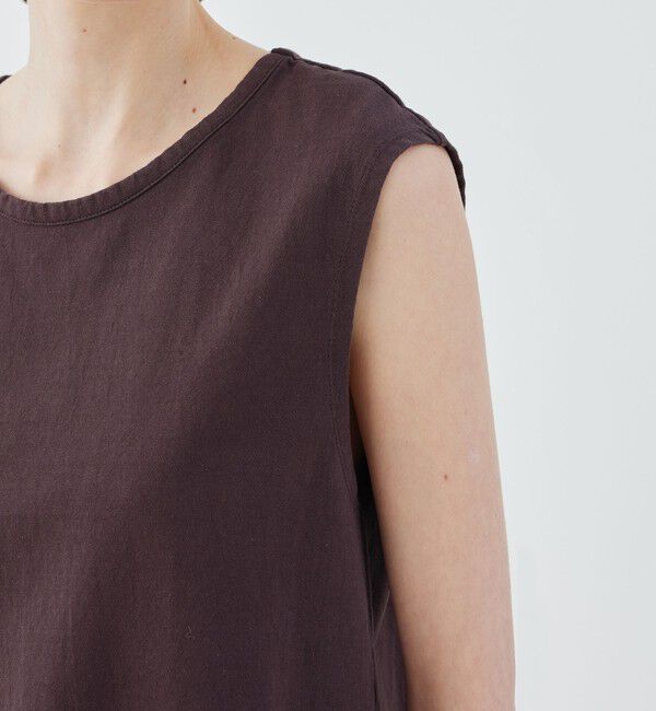 GALERIE VIE「ドライコットン ノースリーブ クルーネックプルオーバー」|Tシャツ・カットソー|