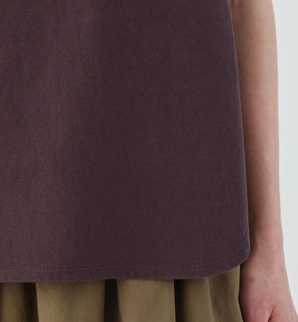 GALERIE VIE「ドライコットン ノースリーブ クルーネックプルオーバー」|Tシャツ・カットソー|