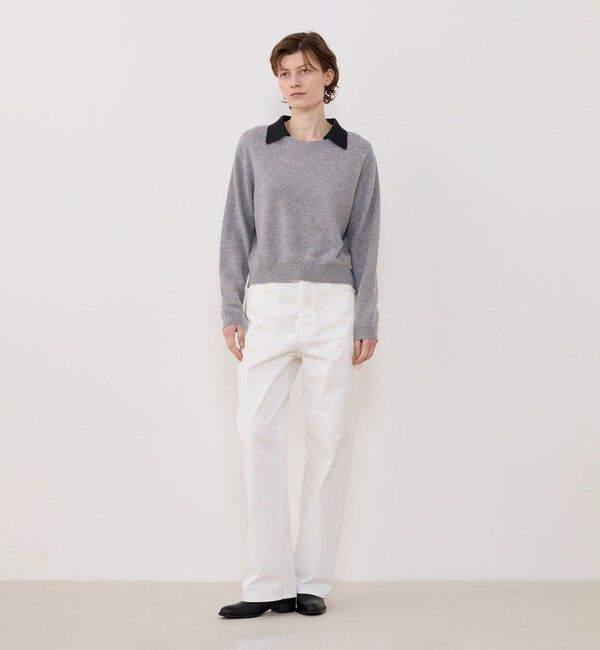 GALERIE VIE「スコットランドカシミヤ クレリックプルオーバー」|ニット・セーター|