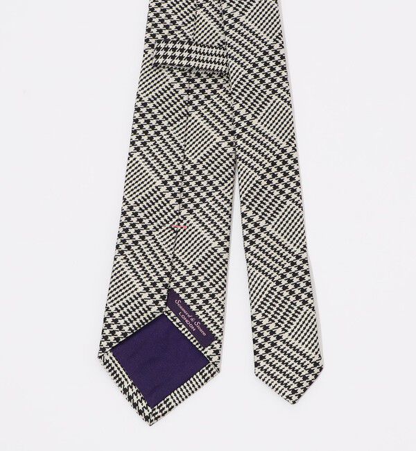 TOMORROWLAND GOODS「Seaward ＆ Stearn シルクジャガード チェック柄ネクタイ」|ネクタイ・蝶ネクタイ|