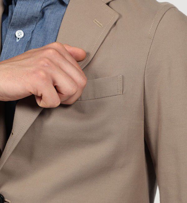 TOMORROWLAND MENS「コットンウール シングルブレステッド3Bジャケット SONDRIO」|テーラードジャケット|