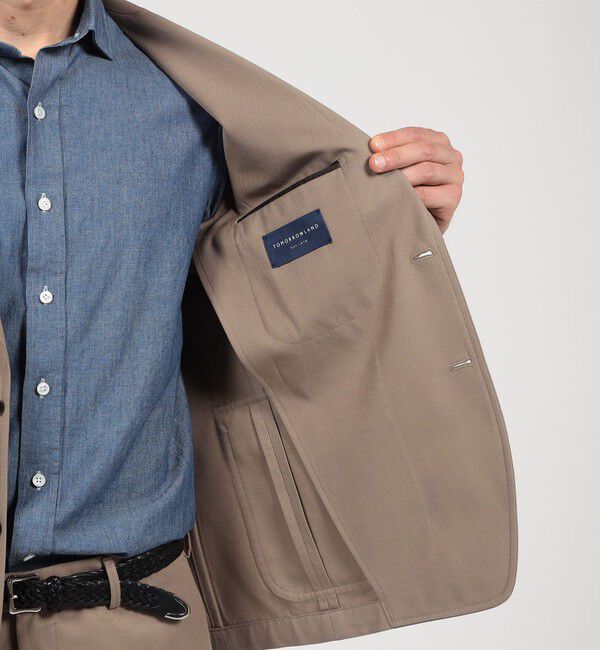 TOMORROWLAND MENS「コットンウール シングルブレステッド3Bジャケット SONDRIO」|テーラードジャケット|