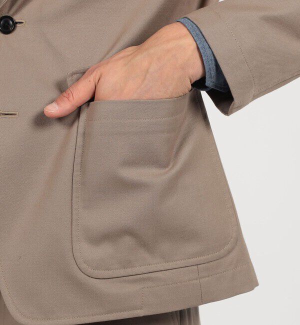 TOMORROWLAND MENS「コットンウール シングルブレステッド3Bジャケット SONDRIO」|テーラードジャケット|