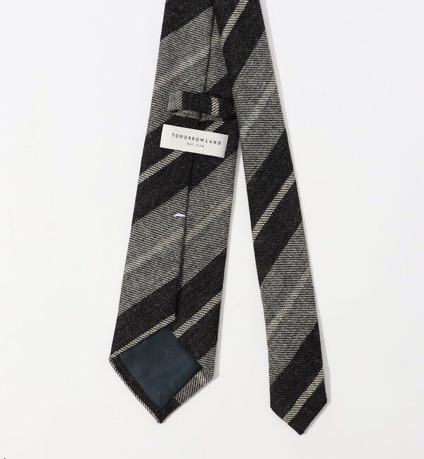 TOMORROWLAND GOODS「TOMORROWLAND ウール レジメンタルストライプネクタイ」|ネクタイ・蝶ネクタイ|
