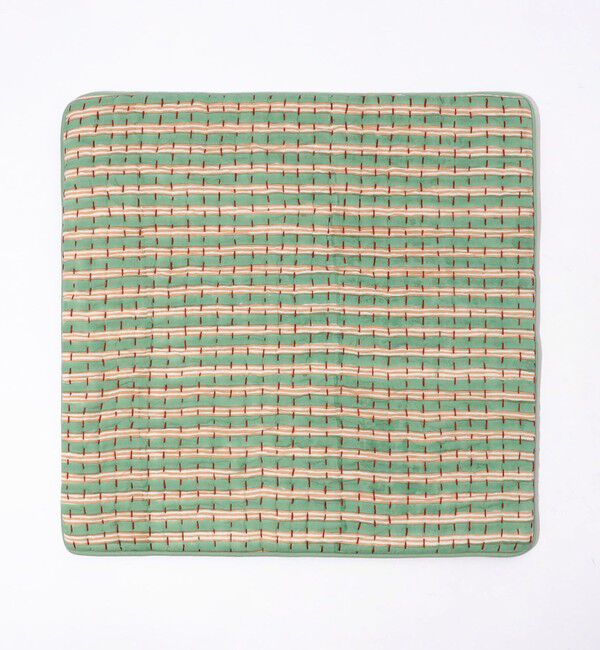 TOMORROWLAND HOME「ブロックプリントキルト クッションカバー（45cm&times;45cm）」|クッション・クッションカバー|