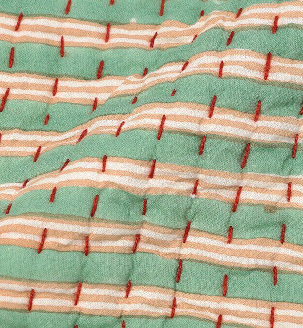 TOMORROWLAND HOME「ブロックプリントキルト クッションカバー（45cm&times;45cm）」|クッション・クッションカバー|