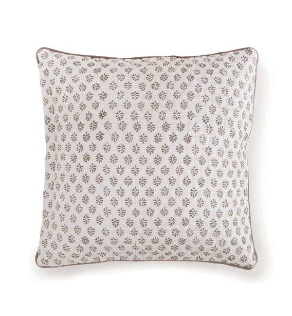 TOMORROWLAND HOME「ブロックプリントキルト クッションカバー（45cm&times;45cm）」|クッション・クッションカバー|