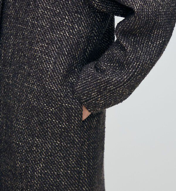 TOMORROWLAND collection「ブークレー Vカラードルマンスリーブコート」|ノーカラーコート|