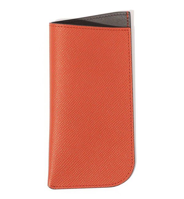 TOMORROWLAND GOODS「【別注】BROOKLYN MUSEUM シュリンクレザー メガネケース」|その他|27 オレンジ