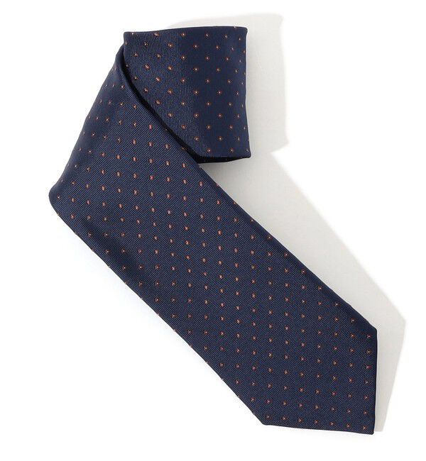 TOMORROWLAND GOODS「FRANCO BASSI シルクジャガード 小紋柄ネクタイ」|ネクタイ・蝶ネクタイ|68 ネイビー系
