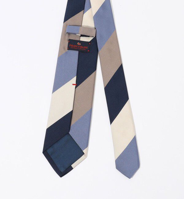 TOMORROWLAND GOODS「FRANCO BASSI シルクジャガード レジメンタルストライプネクタイ」|ネクタイ・蝶ネクタイ|