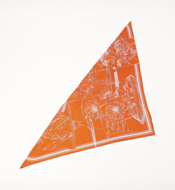 TOMORROWLAND GOODS「manipuri 三角スカーフミニ ガラスドームフラワー」|バンダナ・スカーフ|