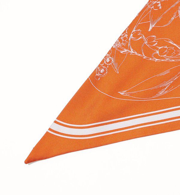 TOMORROWLAND GOODS「manipuri 三角スカーフミニ ガラスドームフラワー」|バンダナ・スカーフ|