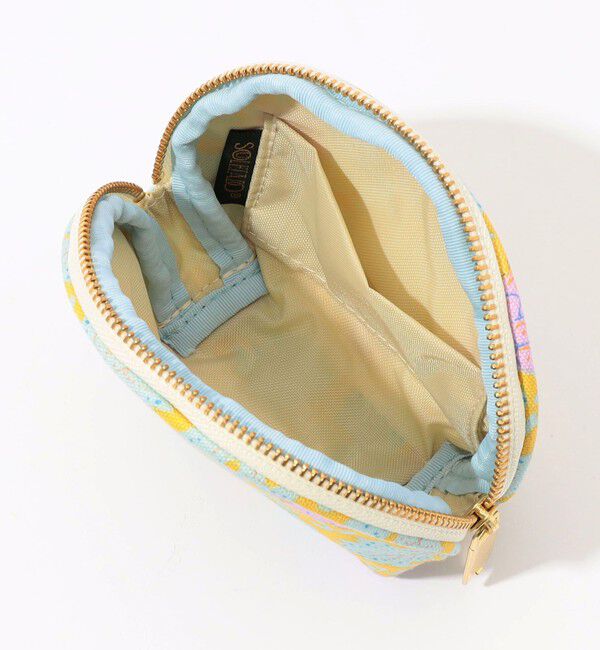 SOULEIADO「SOULEIADO コットンオックス ラウンドポーチ」|ポーチ|