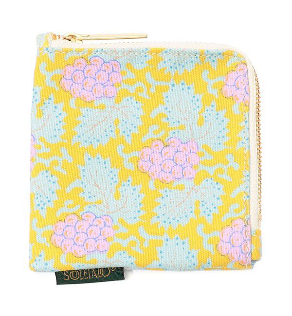 SOULEIADO「SOULEIADO コットンオックス フラットポーチ」|ポーチ|22 イエロー系
