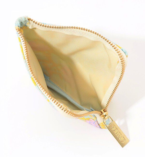 SOULEIADO「SOULEIADO コットンオックス フラットポーチ」|ポーチ|