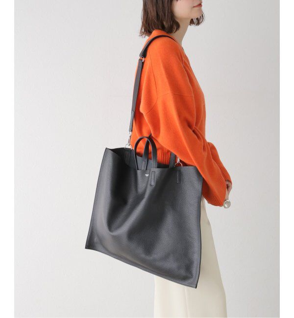  「【blancle/ ブランクレ】S.LEATHER FLAT TOTE」|トートバッグ|
